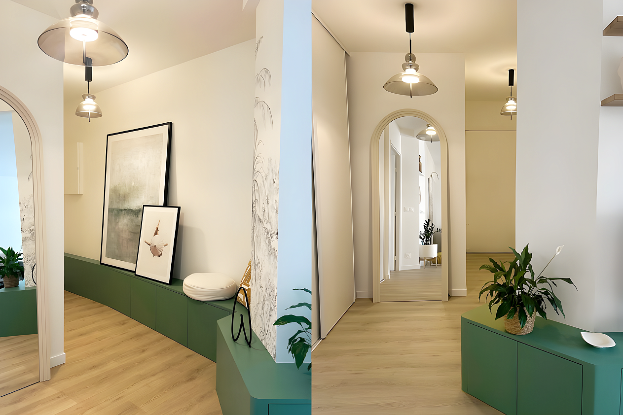 Bangkok-Pendelleuchten verwandeln modernen Flur