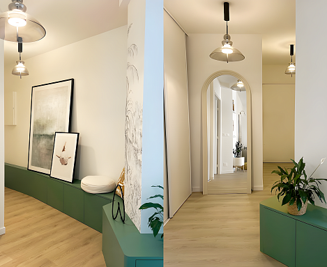 Bangkok-Pendelleuchten verwandeln modernen Flur